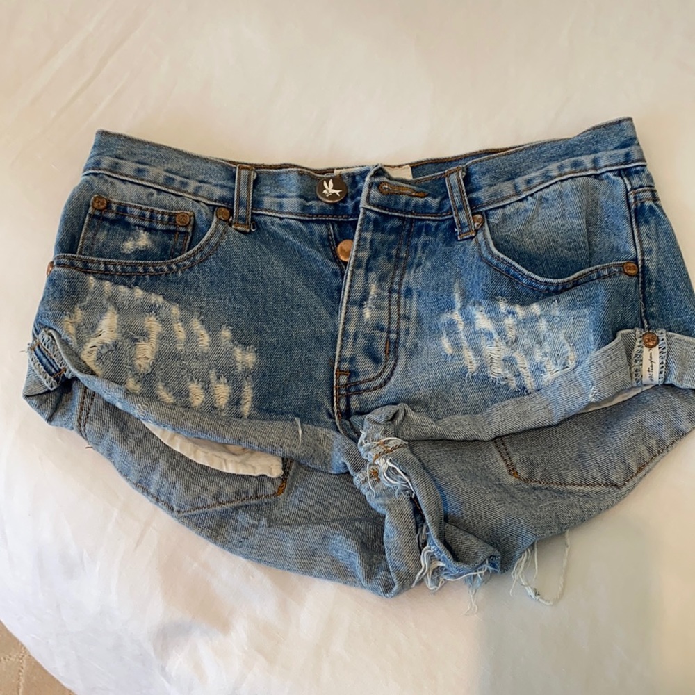 One Teaspoon Hendrixe Bandits Denim Short